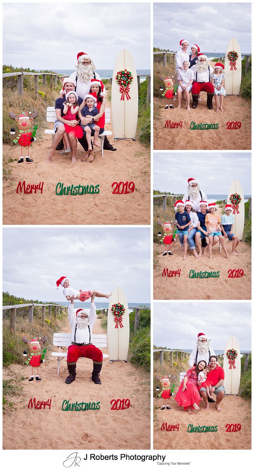 Aussie Santa Photos at Long Reef Beach Sydney Santa is back to his usual antics for 2019